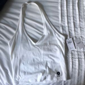 White Halter Top